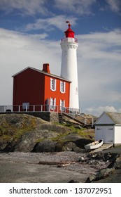 Fisgard lighthouse on Canada's west coast is still in operation!  The lighthouse was constructed in 1860 at the entrance to Esquimalt harbour, in Victoria, Vancouver Island, BC