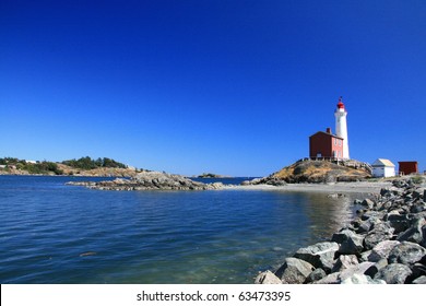 Fisgard Lighthouse In Victoria, Vancouver Island - BC, Canada
