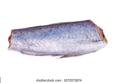 Fish, Body Piece Of Blue Hake. Isolated On White Background.