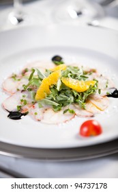 Fish Carpaccio, Close-up Photo