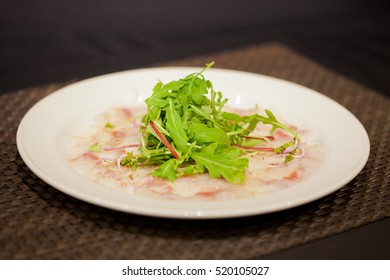 Fish Carpaccio With Salad