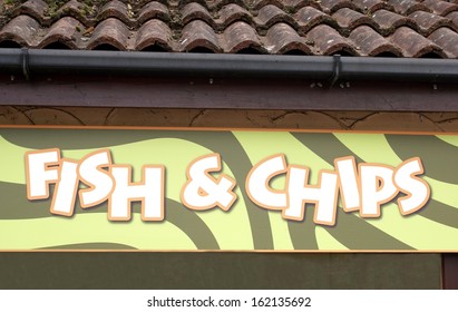 fish & chips sign