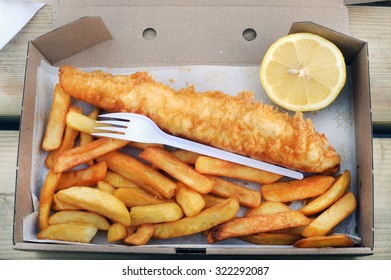 Fish And Chips.Iceland Street Food.