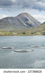 Fish Farm On Loch Ainort On The Isle Of Skye In Scotland