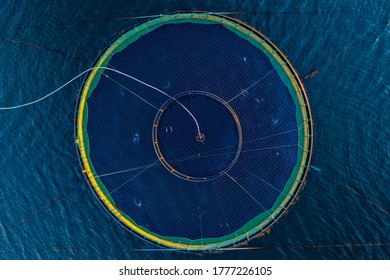 Fish Farming In Northern Norway, Borkenes. July 2020.