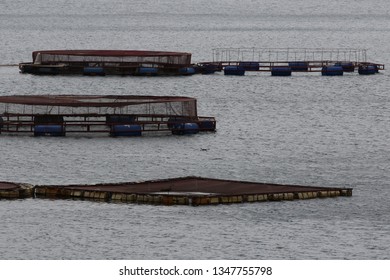 Fish Farming In Rwanda. Lake Kivu, Africa