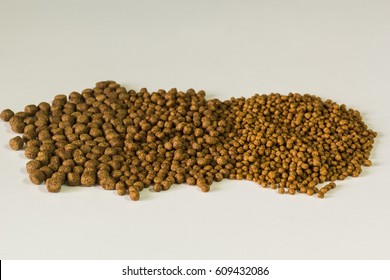 Fish Feed Isolated Background