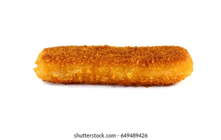 Fish Fingers Isolated On White Background.