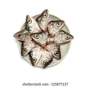 Fish Head On A Plate