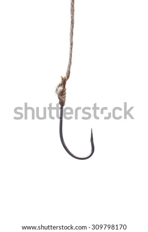 a fish hook                               