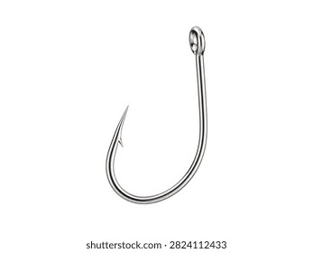 Fish hook isolated on white background
