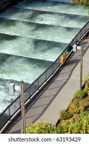 Fish Ladders Bonneville Dam, Oregon.