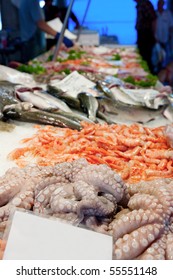 Fish Market In Venice Italy