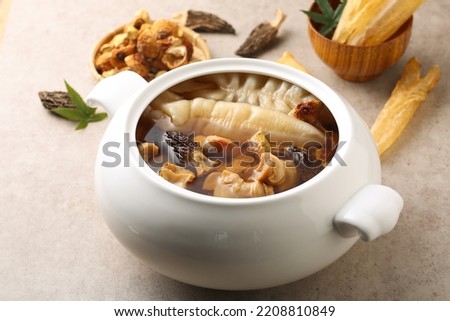 Fish Maw Stewed conch meat soup