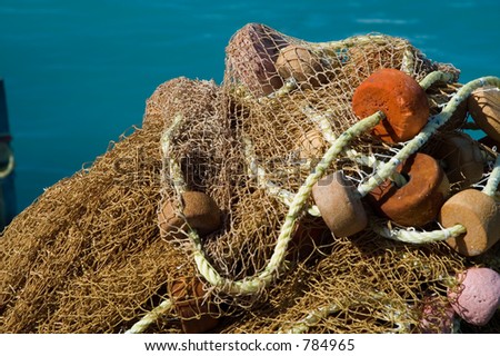 Similar – Image, Stock Photo Sink net fishing in the evening sun