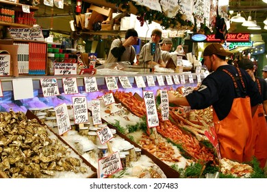 Fish On Pike Place Market In Seattle