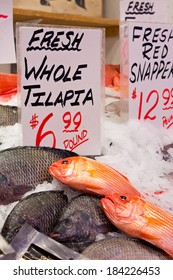 Fish At Pike Place Market In Seattle