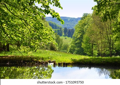 Fish Pond In The Beautiful Rhön