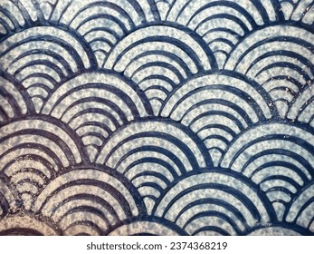 The fish scale pattern is popular and versatile, used in various forms, including clothing, accessories, and even on the sides of items like plates and bowls.