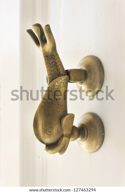 Fish Shaped Door Stopper On Maltese Stock Photo Edit Now 127463294