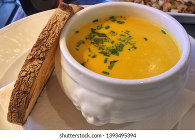 Fish Soup With Bread. Traditional Swedish Food, Stockholm Sweden Scandinavian