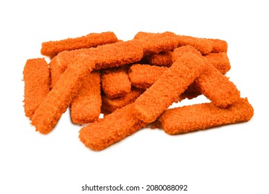 Fish Stick Isolated On White Background.