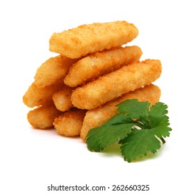 Fish Stick Isolated On White