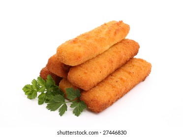 Fish Stick Isolated On White