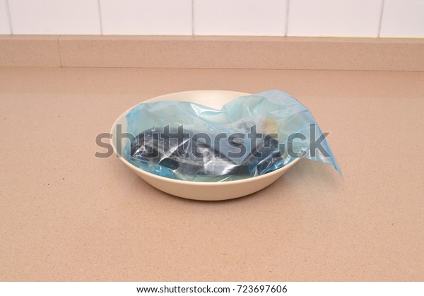 plastic bag bowl