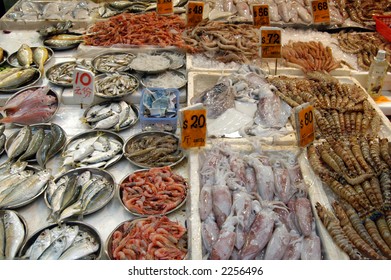 Fish In A Wet Market, Hong Kong