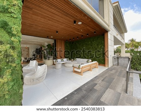 Fisher Island Condominium Patio located in Miami's metropolitan area of South Florida 