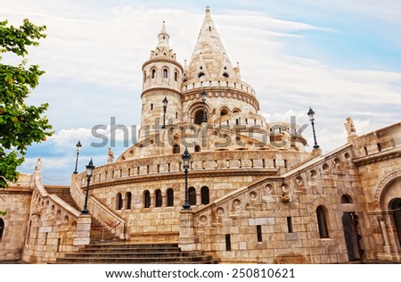  Fisherman Bastion on the Buda Castle hill in Budapest, Hungary
