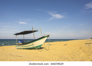 Fisherman Boat At Beach