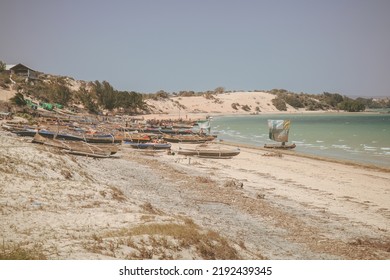 Fisherman Boats On Ifaty Beach, Madagascar, Africa