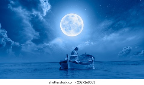 5,851 Fishing For The Moon Images, Stock Photos & Vectors | Shutterstock