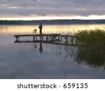 Fisherman on a cold early morning