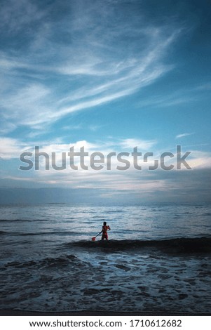 Similar – Image, Stock Photo beach dances Joy Life