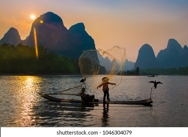 Fisherman On The Li River