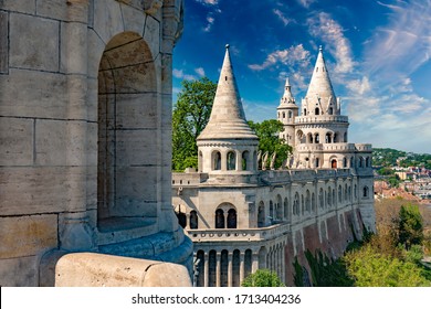 Fishermans Bastion In Spring, Budapest, Hungary