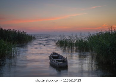 The Fisherman's Boat In Curonian Lagoon