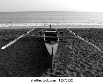 Fisherman's Boat On Pagudpod Beach, Philippines