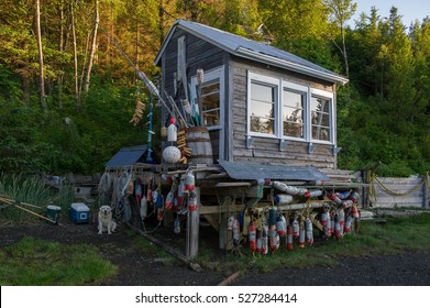 Fisherman's Hut In Halibut Cove , Alaska