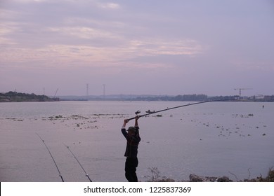 The Fisherman,xiang River,sunset.