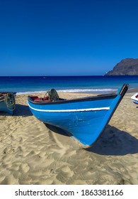 Fishermen Boats On Sao Pedro Beach, Sao Vicente Island, Cabo Verde