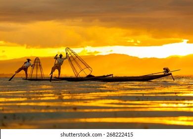 Fishermen At Inle Lake