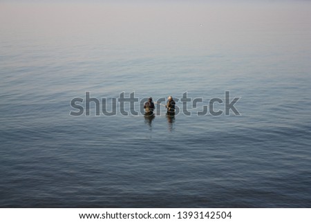 Similar – Foto Bild Hallig Gröde |Naturbadestelle Erfrischung im Meer