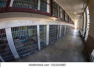 Fisheye View Prison Bars High Angle Stock Photo (Edit Now) 1511314283
