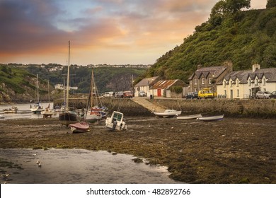 Fishguard Village, Pembrokeshire, Wales, Great Britain