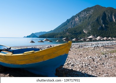 Fishing Boat At Cirali Beach, Turkish Riviera