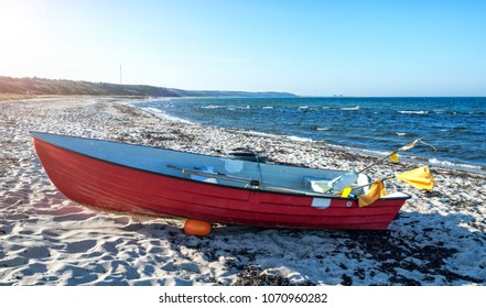 Fishing Boat On The Bornholm Beach